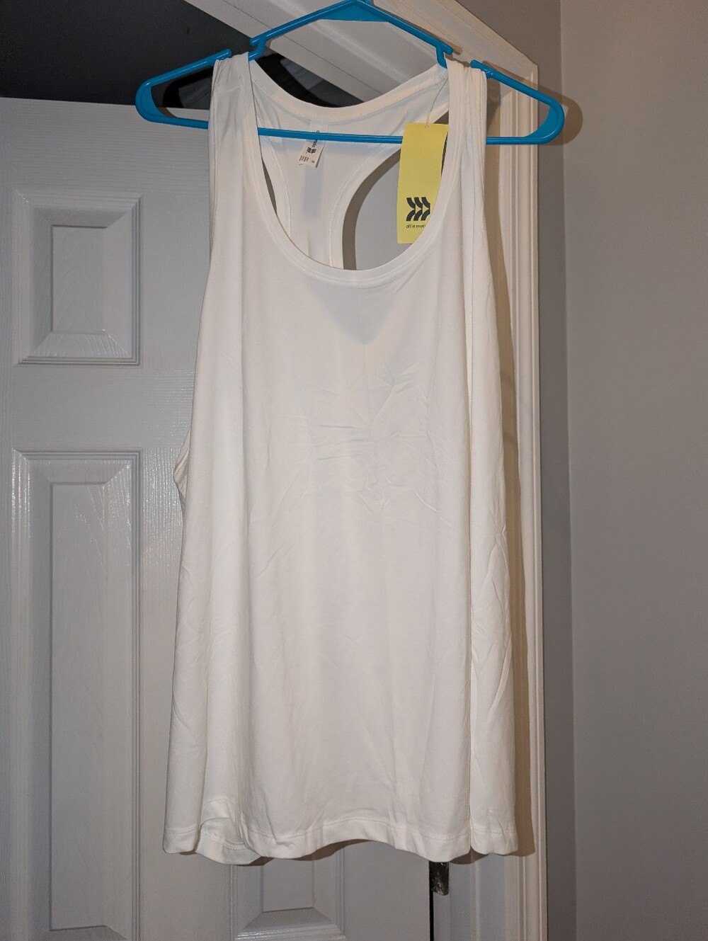 all in motion White Racerback Athletic Tank Top